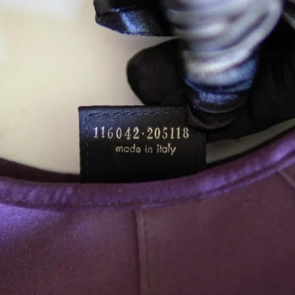 Tom Ford Yves Saint Laurent Purple Satin Mombosa Bag - Picture 11 of 12